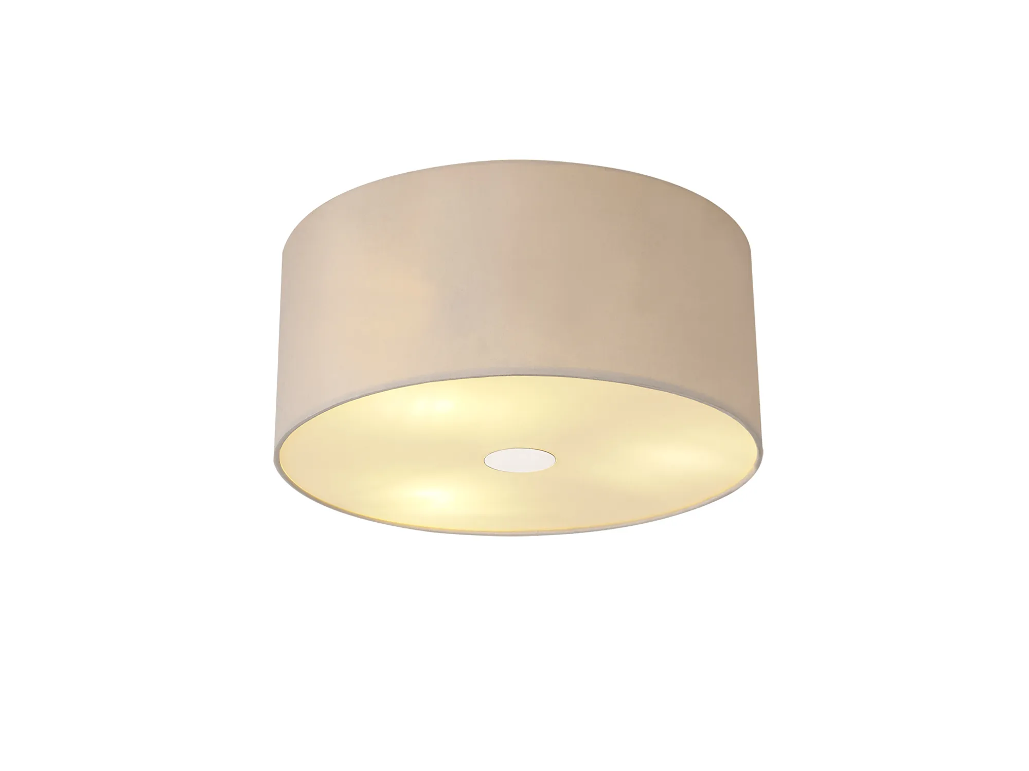 Baymont 40cm, Flush 3 Light Polished Chrome, Nude Beige/Moonlight, Frosted Diffuser DK0352  Deco Baymont CH NU